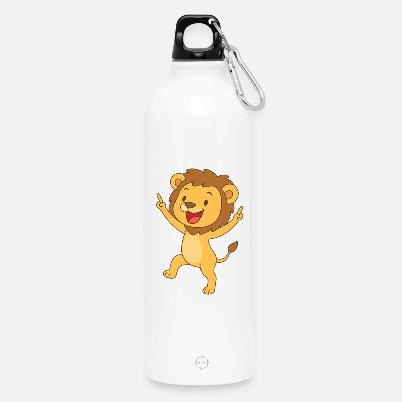 König der Freude - Trinkflasche mit Karabiner 750 ml - Weiß