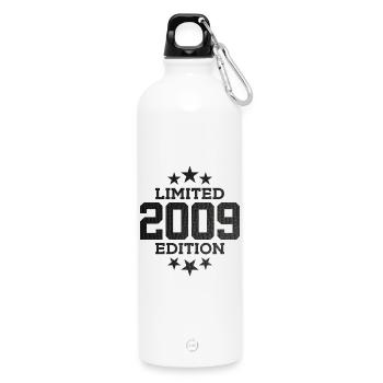LIMITED EDITION 2009 17. GEBURTSTAG - Trinkflasche mit Karabiner 750 ml - Weiß - Vorne