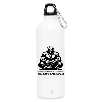 Join the Orc side - we have epic loot Ork T-Shirt - Water Bottle with carabiner 750 ml - white - Front
