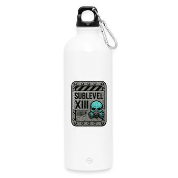 Untergeschoss - Untergeschoss 13 - Trinkflasche mit Karabiner 750 ml - Weiß - Vorne