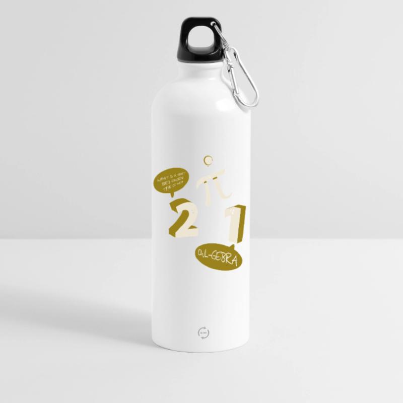 Math Math Math Professeur de mathématiques Mathématicien Gourde en inox avec mousqueton 750 ml