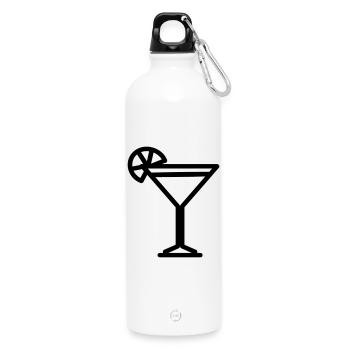 cocktail - Gourde en inox avec mousqueton 750 ml - blanc - Devant