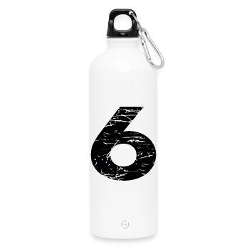 6 - Trinkflasche mit Karabiner 750 ml - Weiß - Vorne