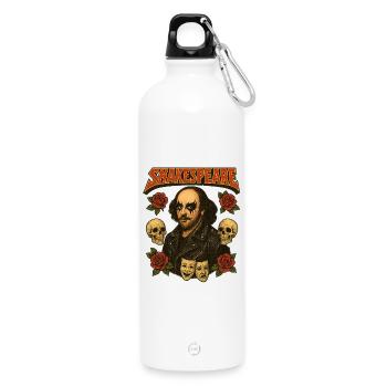 Shakespeare Rock Star - Water Bottle with carabiner 750 ml - white - Front