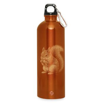 Eichhörnchen - Trinkflasche mit Karabiner 750 ml - Orange - Vorne