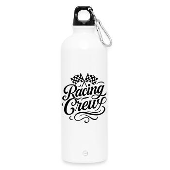 Racing Crew - Trinkflasche mit Karabiner 750 ml - Weiß - Vorne