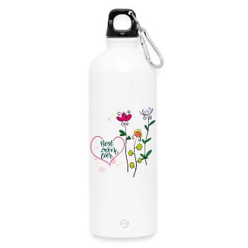 best mom ever - Trinkflasche mit Karabiner 750 ml - Weiß - Vorne