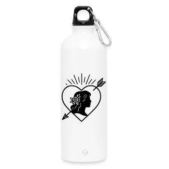 Die Braut - Trinkflasche mit Karabiner 750 ml - Weiß - Vorne