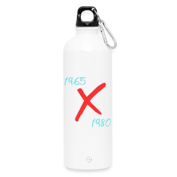 Génération X - Gourde en inox avec mousqueton 750 ml - blanc - Devant