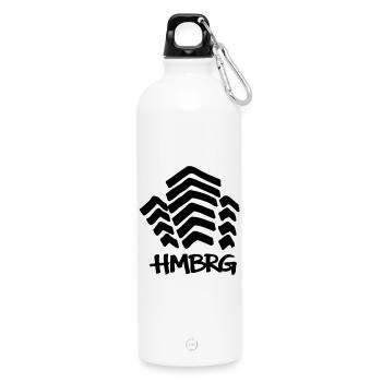 HAMBURG Mundsburg - Water Bottle with carabiner 750 ml - white - Front
