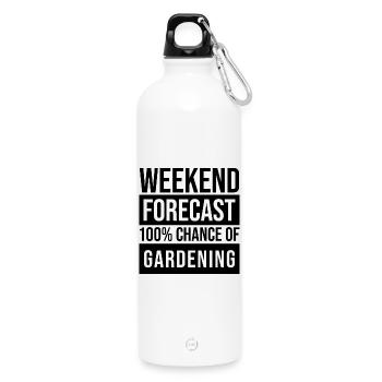 jardinier - Gourde en inox avec mousqueton 750 ml - blanc - Devant