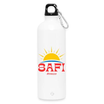 Safi Marokko Sonnenaufgang - Trinkflasche mit Karabiner 750 ml - Weiß - Vorne