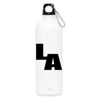 LOS ANGELES Kalifornien - Trinkflasche mit Karabiner 750 ml - Weiß - Vorne
