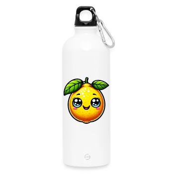 Citron Citrons - Gourde en inox avec mousqueton 750 ml - blanc - Devant