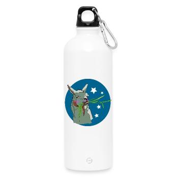 Lama - Gourde en inox avec mousqueton 750 ml - blanc - Devant