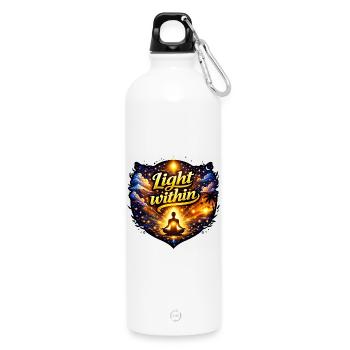 Licht im Inneren - Trinkflasche mit Karabiner 750 ml - Weiß - Vorne