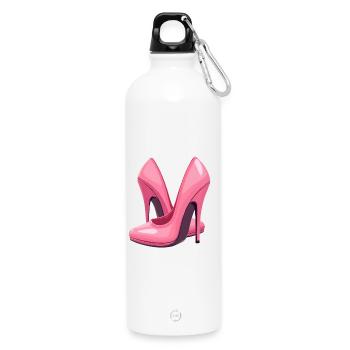High Heels Schuhe - Trinkflasche mit Karabiner 750 ml - Weiß - Vorne