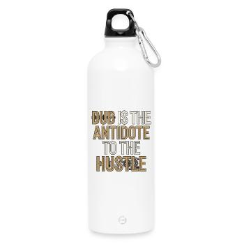 Dub Hustle - Trinkflasche mit Karabiner 750 ml - Weiß - Vorne