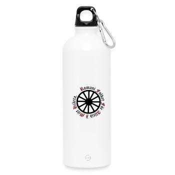 LennywheelRomaniFolketiblack - Trinkflasche mit Karabiner 750 ml - Weiß - Vorne