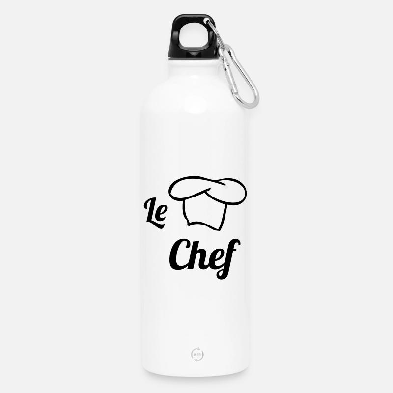 Le Chef - Trinkflasche mit Karabiner 750 ml - Weiß