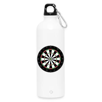Jeu de fléchettes, fléchettes, fléchettes, fléchettes, fléchettes # - Gourde en inox avec mousqueton 750 ml - blanc - Devant