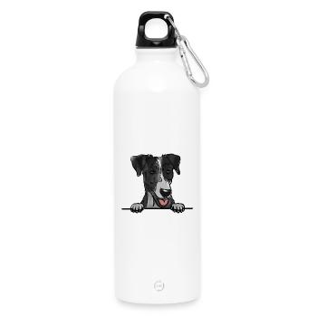 Smooth Fox Terrier Hund für spähende Hundeliebhaber - Trinkflasche mit Karabiner 750 ml - Weiß - Vorne