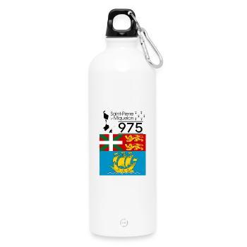 Saint-Pierre und miquelon - Trinkflasche mit Karabiner 750 ml - Weiß - Vorne