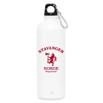 STAVANGER Norwegen Norvège Norge - Gourde en inox avec mousqueton 750 ml - blanc - Devant