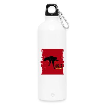 49.3 - Trinkflasche mit Karabiner 750 ml - Weiß - Vorne