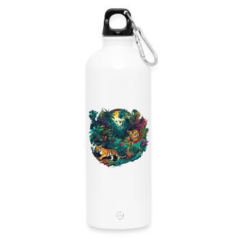 Jungle - Water Bottle with carabiner 750 ml - white - Front