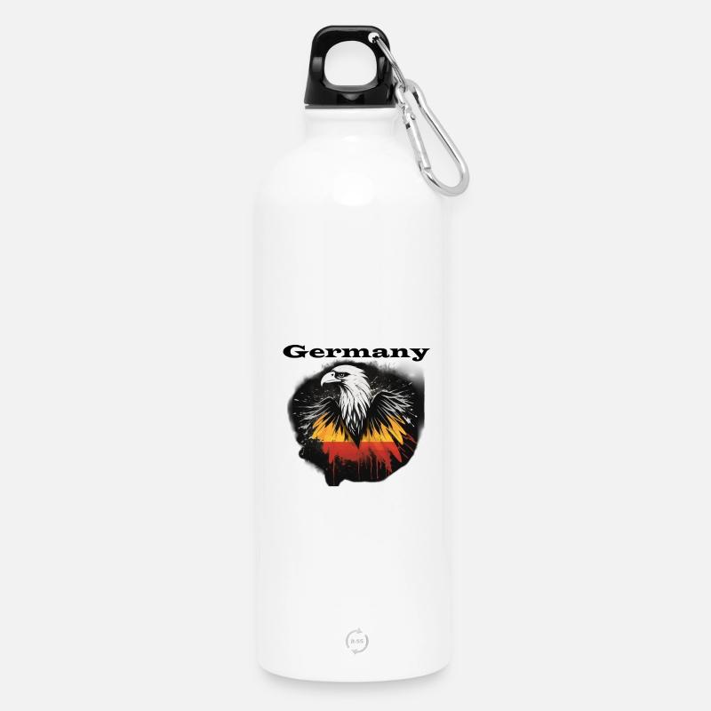 Germany - Water Bottle with carabiner 750 ml - white
