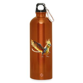 Nymphendino (01) - Trinkflasche mit Karabiner 750 ml - Orange - Vorne