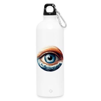L’œil de marée - Gourde en inox avec mousqueton 750 ml - blanc - Devant