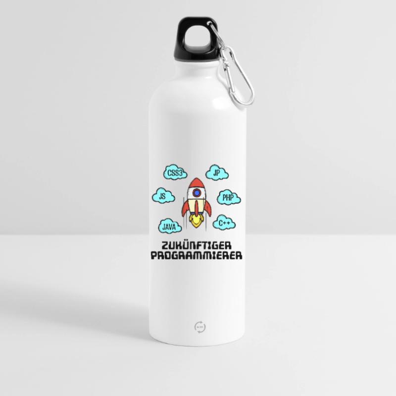 Css Code Developer C++ Java Php Programmierer Trinkflasche mit Karabiner 750 ml