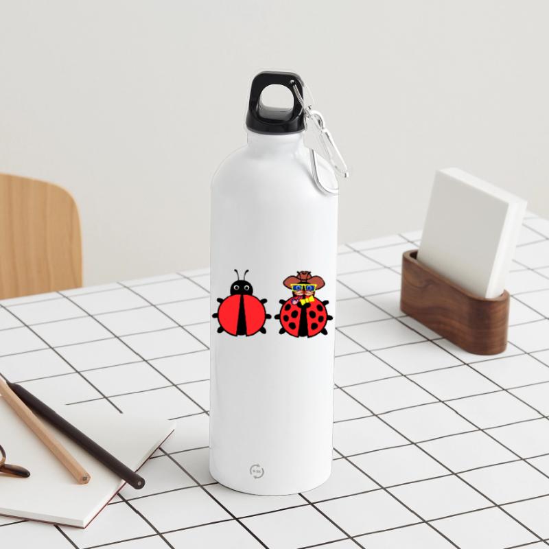 Bugs Debug Developer Bugfixing Programmer Water Bottle with carabiner 750 ml