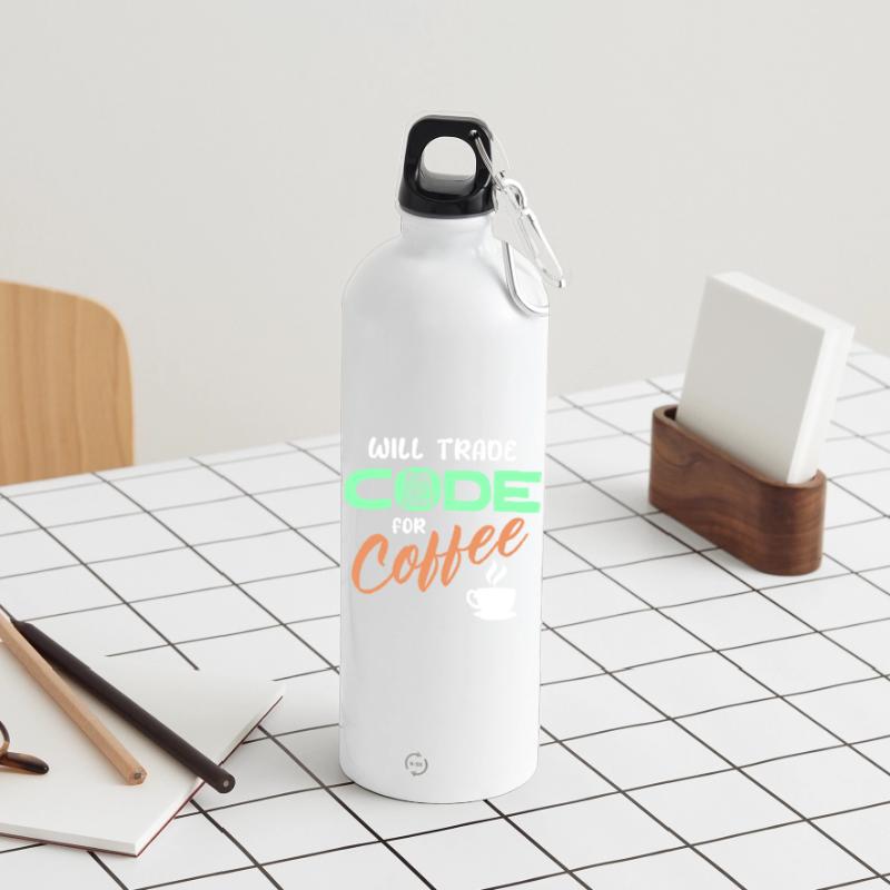 Programmer Developer Code Statement Computer Water Bottle with carabiner 750 ml