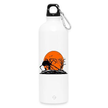 Spinne - Trinkflasche mit Karabiner 750 ml - Weiß - Vorne