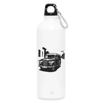 Cult on wheels - Water Bottle with carabiner 750 ml - white - Front