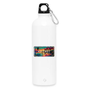 Negombo Sri Lanka Sunset - Trinkflasche mit Karabiner 750 ml - Weiß - Vorne