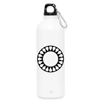 Design der kosmischen Sternenausrüstung - Trinkflasche mit Karabiner 750 ml - Weiß - Vorne