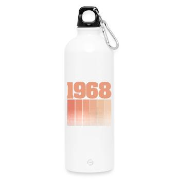 1968 - Gourde en inox avec mousqueton 750 ml - blanc - Devant