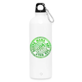 Mama 1984 - Trinkflasche mit Karabiner 750 ml - Weiß - Vorne