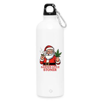 Santas Kleiner Stoner - Trinkflasche mit Karabiner 750 ml - Weiß - Vorne