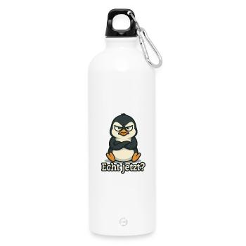 Pingouin vraiment ? - Gourde en inox avec mousqueton 750 ml - blanc - Devant