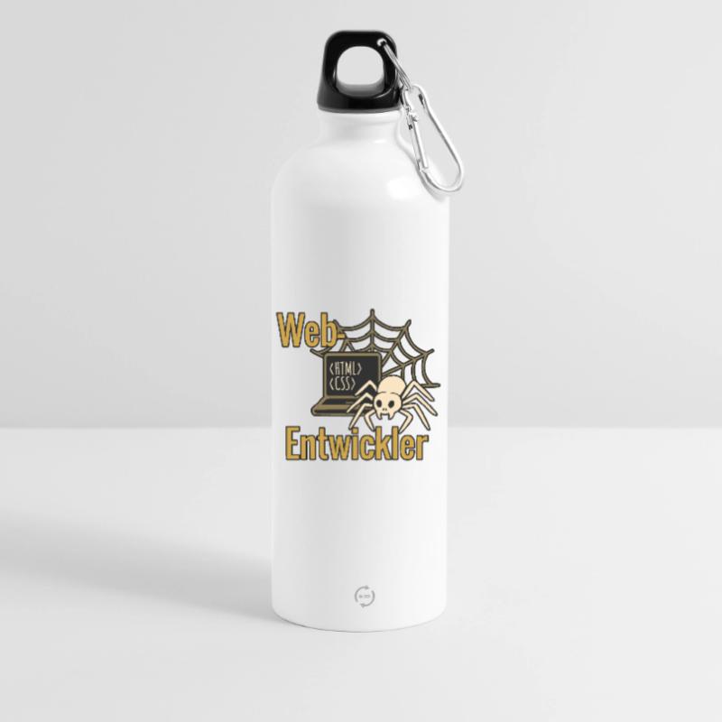 Web Developer - Halloween 2025 Water Bottle with carabiner 750 ml