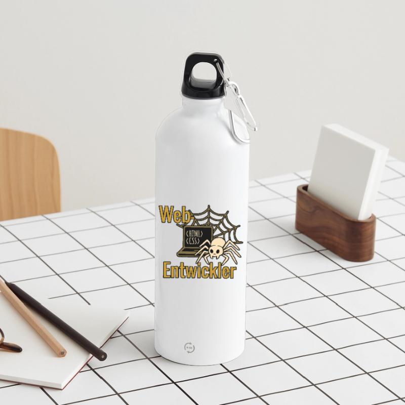 Web Developer - Halloween 2025 Water Bottle with carabiner 750 ml