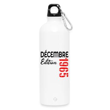 Décembre 1965 Édition Anniversaire - Gourde en inox avec mousqueton 750 ml - blanc - Devant