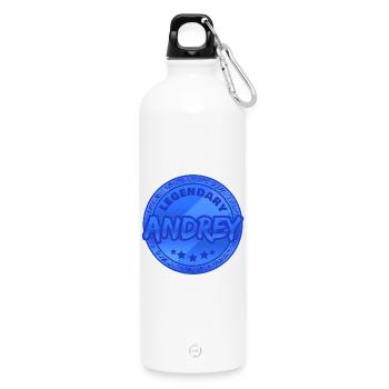 Andrey - Trinkflasche mit Karabiner 750 ml - Weiß - Vorne