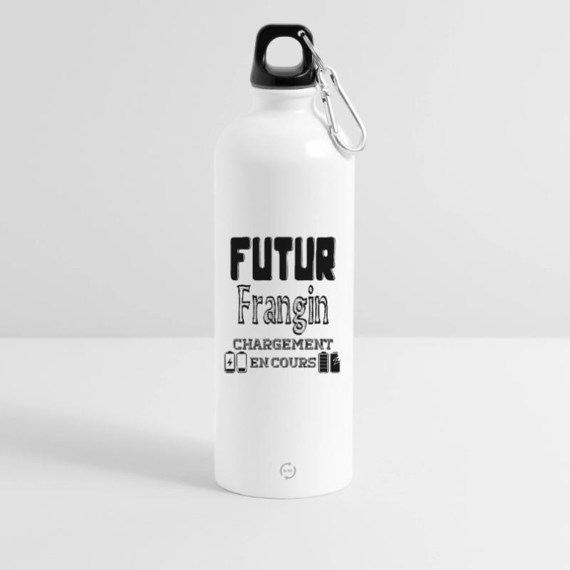 Future Brother Loading In Progress Water Bottle with carabiner 750 ml