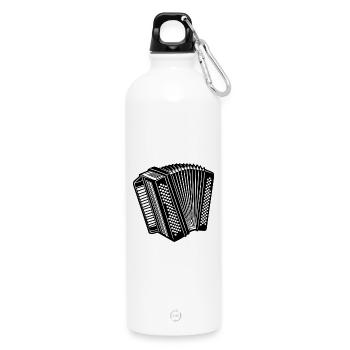 Luftakkordeon - Trinkflasche mit Karabiner 750 ml - Weiß - Vorne